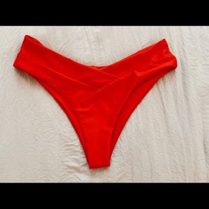Red bikini bottoms